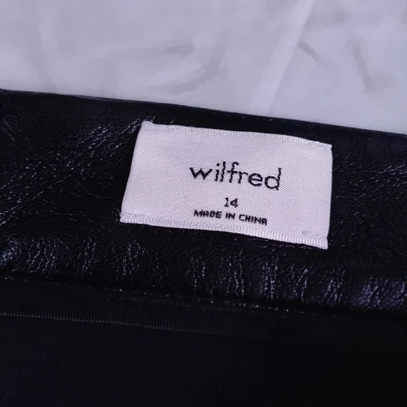 WILFRED Faux Leather Skirt - Picture 2 of 9